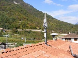Winet, immagine di un'antenna per la diffusione del segnale wifi