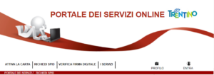Servizi pubblici online in Trentino
