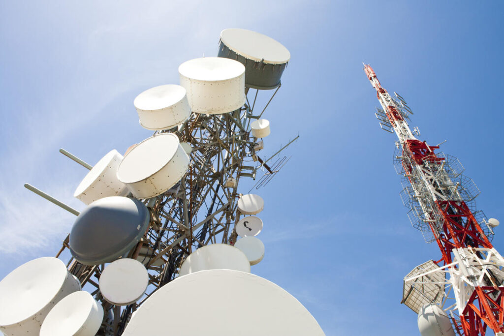 radio station and telecommunication tower