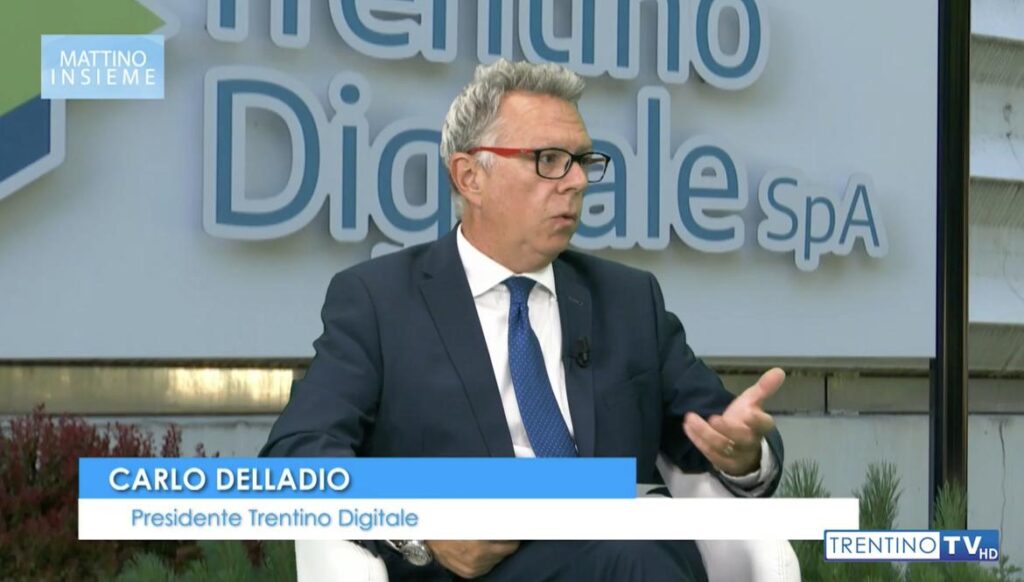 Il presidente di Trentino Digitale Carlo Delladio a Trentino TV