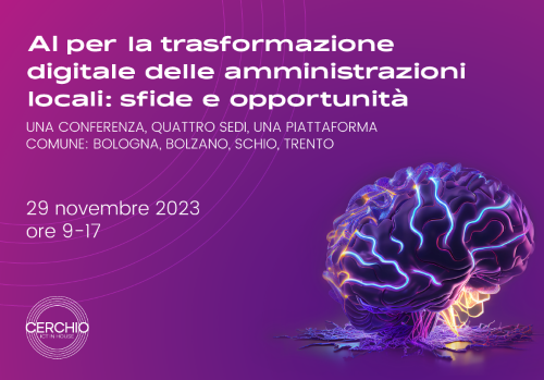 Banner evento Ai per la trasformazione digitale, evento promosso dal Cerchio ICT