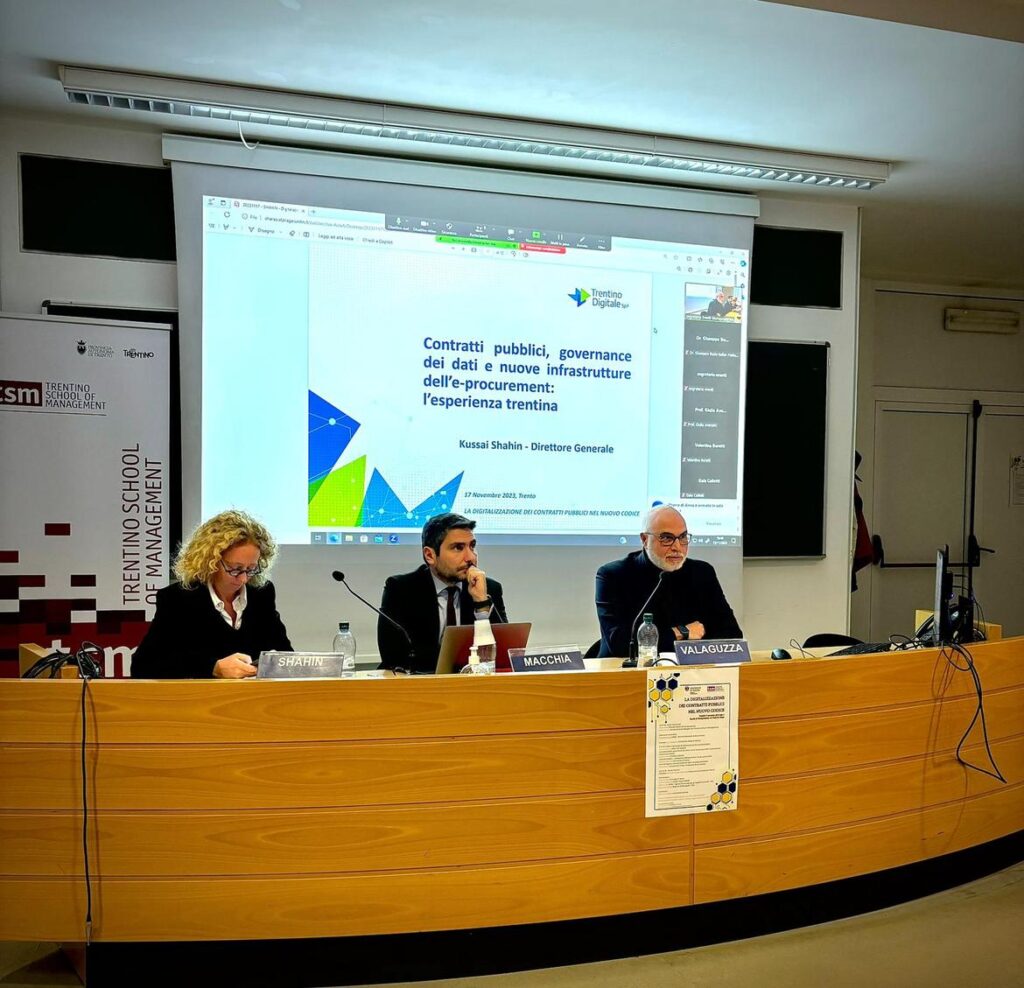 Il Direttore Generale di Trentino Digitale all'università di Trento a parlare di e-procurement