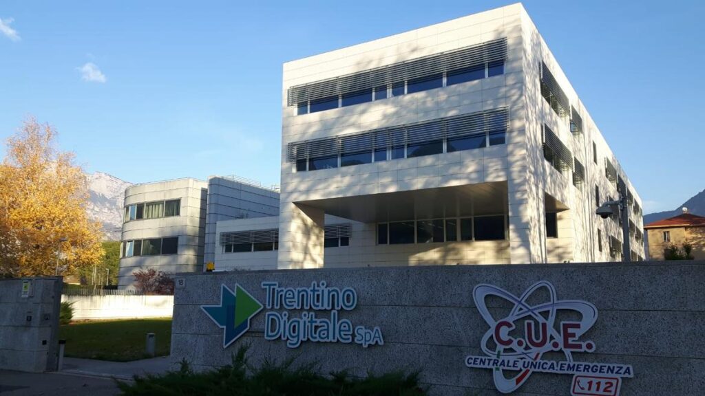 La sede di Trentino Digitale in via Pedrotti a Trento
