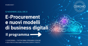 La locandina dell'evento E-Procurement e nuovi modelli di business digitali
