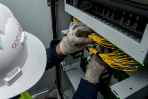 Lavori per la posa delle fibra ottica - Foto di Open Fiber