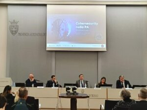 Il tavolo di apertura dell'evento Cybersecurity nella PA