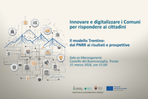 Locandina dell'evento "Innovare e digitalizzare i Comuni per rispondere ai cittadini", 31 marzo 2026
